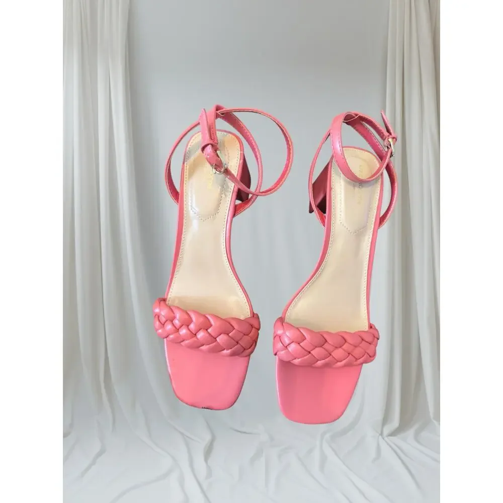 Liz Claiborne Refined Comfort Pink Ankle Stap Sandals 9.5M